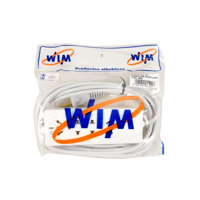 [972] ZAPATILLA CABLE  3 MT. SIN LLAVE - 0803