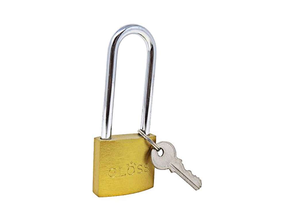 [8062] CANDADO DE BRONCE 38 MM ARO LARGO - CP38DL