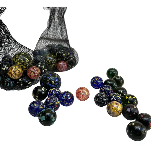 [8119] BOLITAS DE VIDRIO RED 20 BOLITAS + 1 BOLON METEORITO