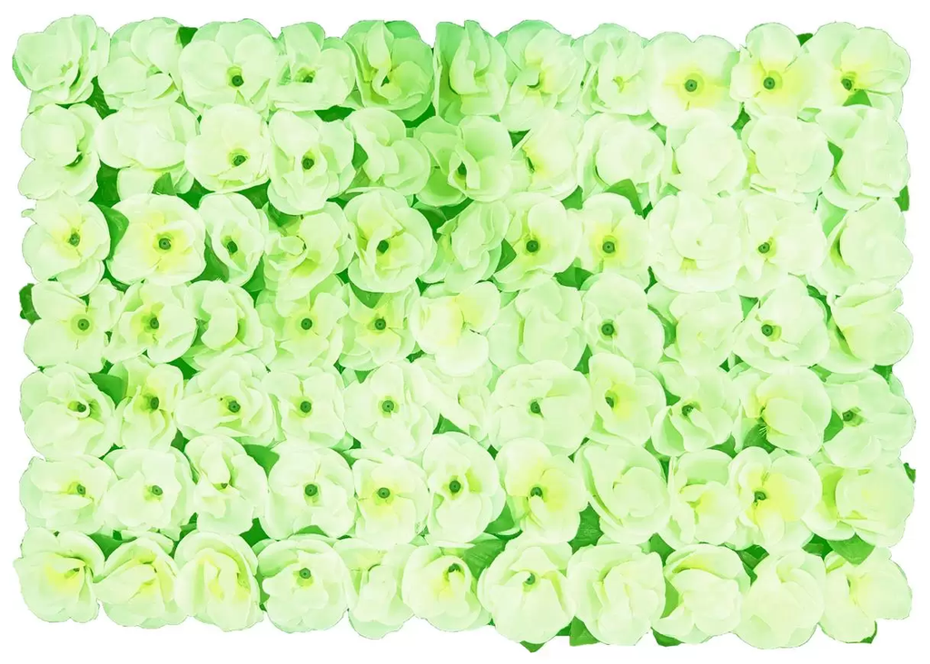 [8544] PANEL DE FLORES ARTIFICIAL BLANCAS 60X40CM 90096