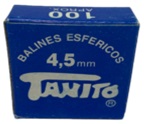 [10366] BALINES ESFERICOS 4.5 MM CAJA X100 U.