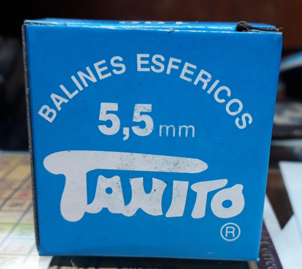 [10368] BALINES ESFERICOS 5.5 MM CAJA X100 U.