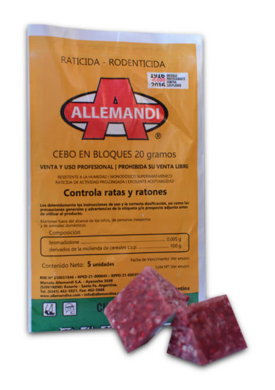 [10820] RATICIDA BLOQUES 5 U. X 20 GR. 17272