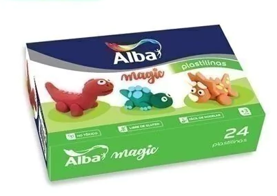 [10825] PLASTILINA X 24 BARRAS SURTIDAS