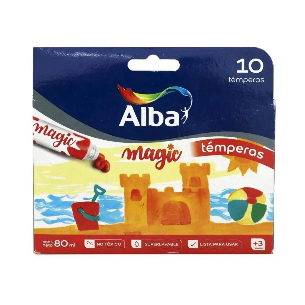 [10835] TEMPERA ESTUCHE 10 X 8 CC. NARANJA
