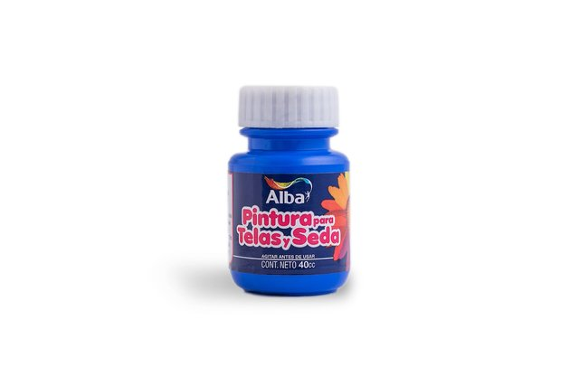 [11038] PINTURA DUO P/ TELA Y SEDA X 40 ML. AZUL FRANCIA