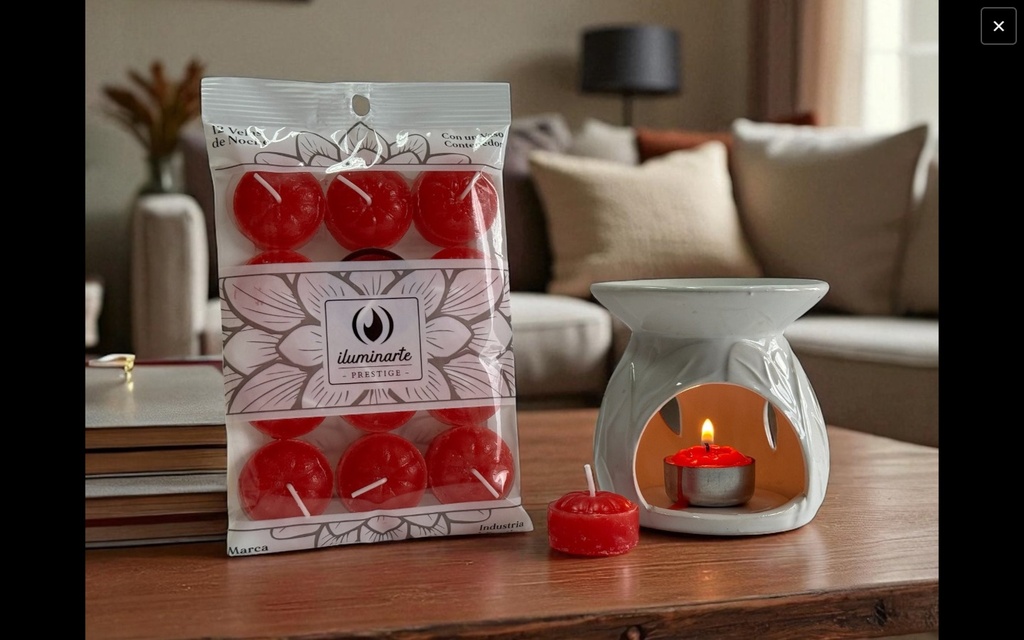 [11144] VELAS DE NOCHE ROJAS 004J