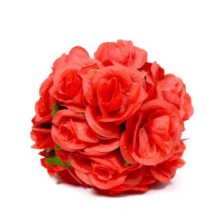 [11229] ESFERA DE FLORES 18 CM. ROJO 90501
