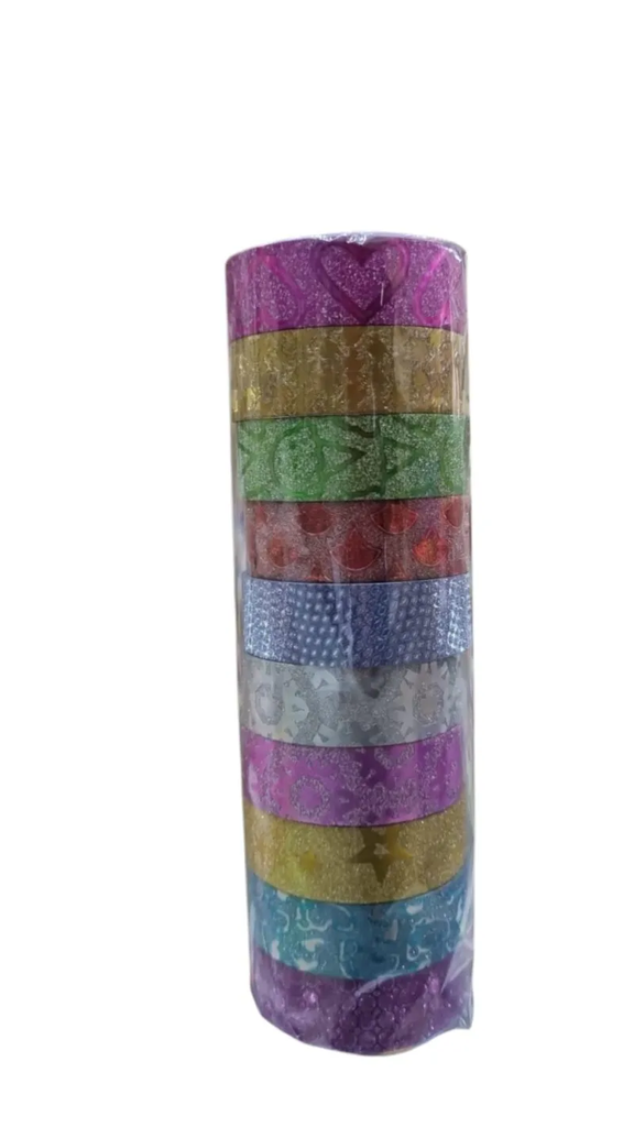[11344] CINTA ADHESIVA C/ GLITTER LISAS 15MM X 3 MT. 1079