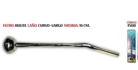 [11631] BOMBILLA FILTRO BOLITA CURVA 16 CM. - 1508
