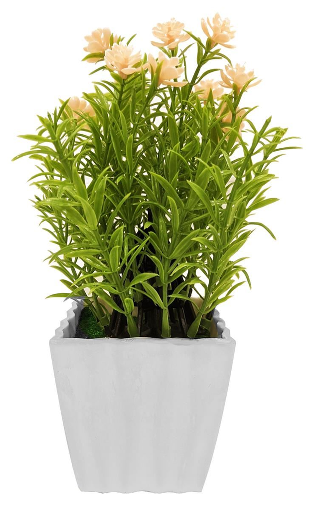 [11971] PLANTA ARTIFICIAL CON MACETA 20CM (BLANCO, CELESTE, SALMÓN, VIOLETA) 90288