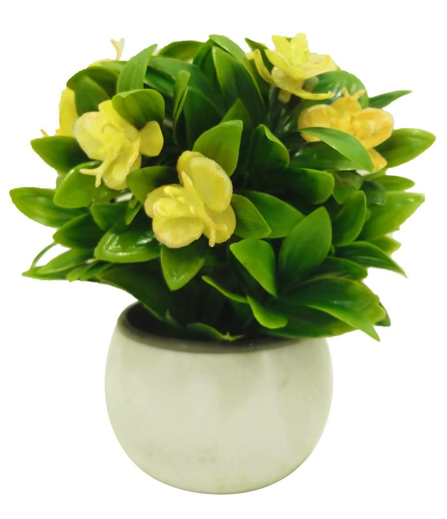 [12135] PLANTA ARTIFICIAL CON MACETA 14CM (BLANCO, ROSA, VIOLETA, AMARILLO, SALMON) 90291