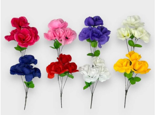 [12216] RAMO ROSAS X 4 U. 33 CM. TF-15082