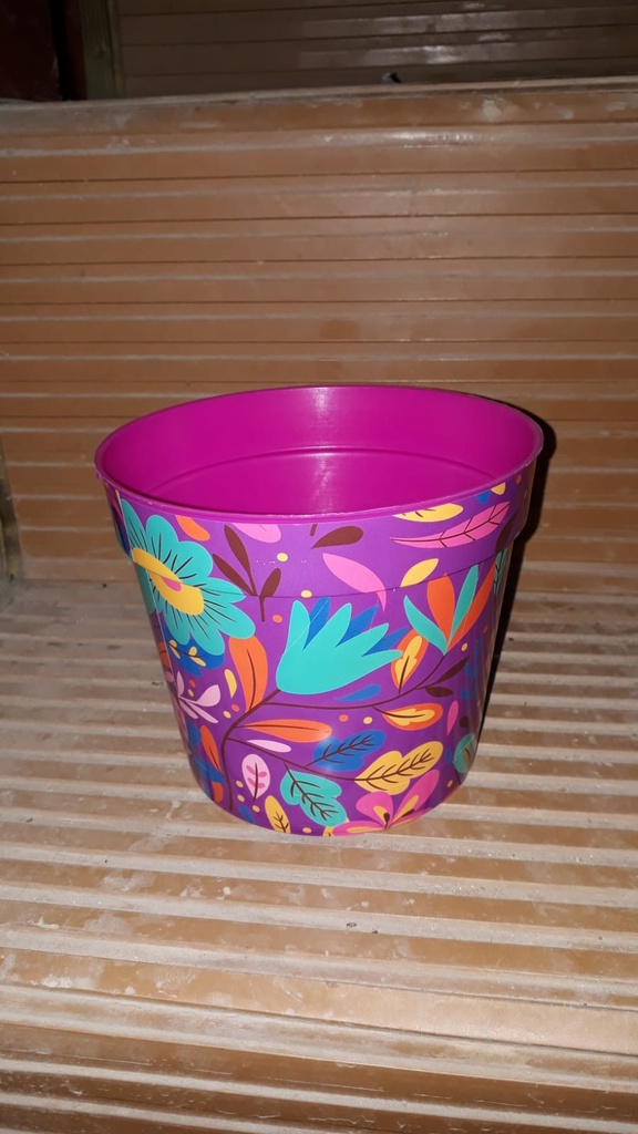 [12444] MACETA DECORADA N° 14 SURTIDAS