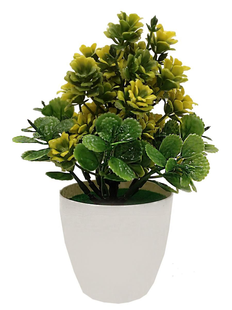 [12462] PLANTA ARTIFICIAL CON MACETA 20CM (BLANCO, AMARILLO, VIOLETA, ROSA) 90299