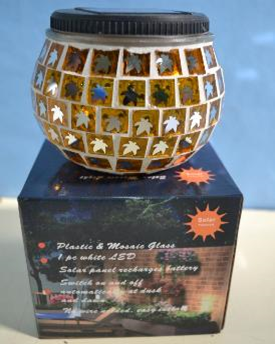 [12586] * GLOBO DE VIDRIO SOLAR ART. TW-SGT-8009