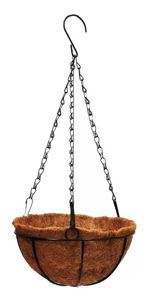 [12843] PORTAMACETA COLGANTE DE COCO 20X14CM 60462