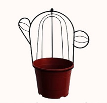 [13166] CACTUS DE PARED CON ARO 14CM. 251