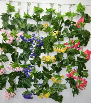 [13225] * CORTINA FLORAL X2.40 MT. ART. GD-005 COLORES SURT.