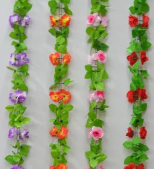 [13283] * CORTINA FLORAL X2.20 MT. ART. GD-017 COLORES SURT.