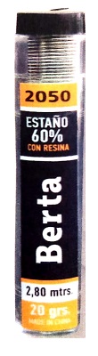 [14526] ESTAÑO 60% TUBO 1 MM. BERTA 43040014