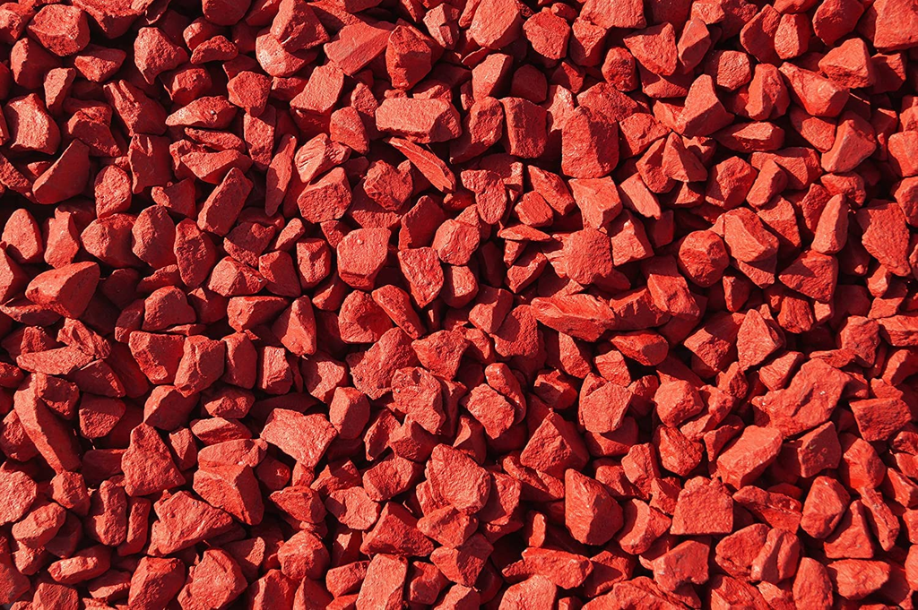 [14593] PIEDRAS DECORATIVAS X500 GRS. COLOR ROJO