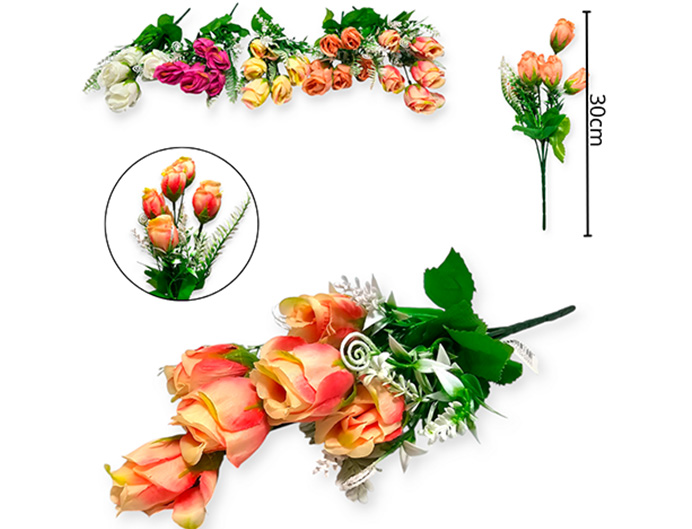 [14859] RAMO FLOR ECO VARIOS COLORES (FL10025)
