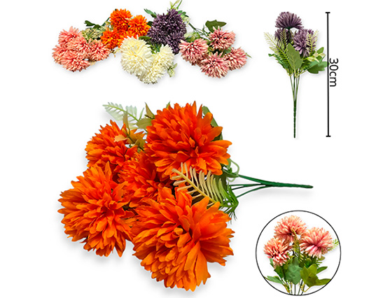 [14861] RAMO FLOR CRISANTEMO VARIOS COLORES (FL10018)