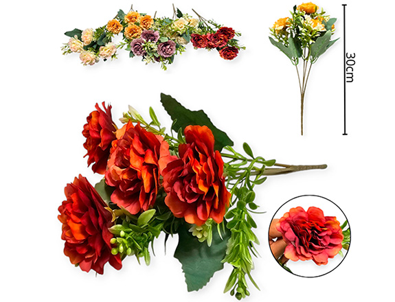 [14862] RAMO FLOR ROSAS VARIOS COLORES (FL10013)