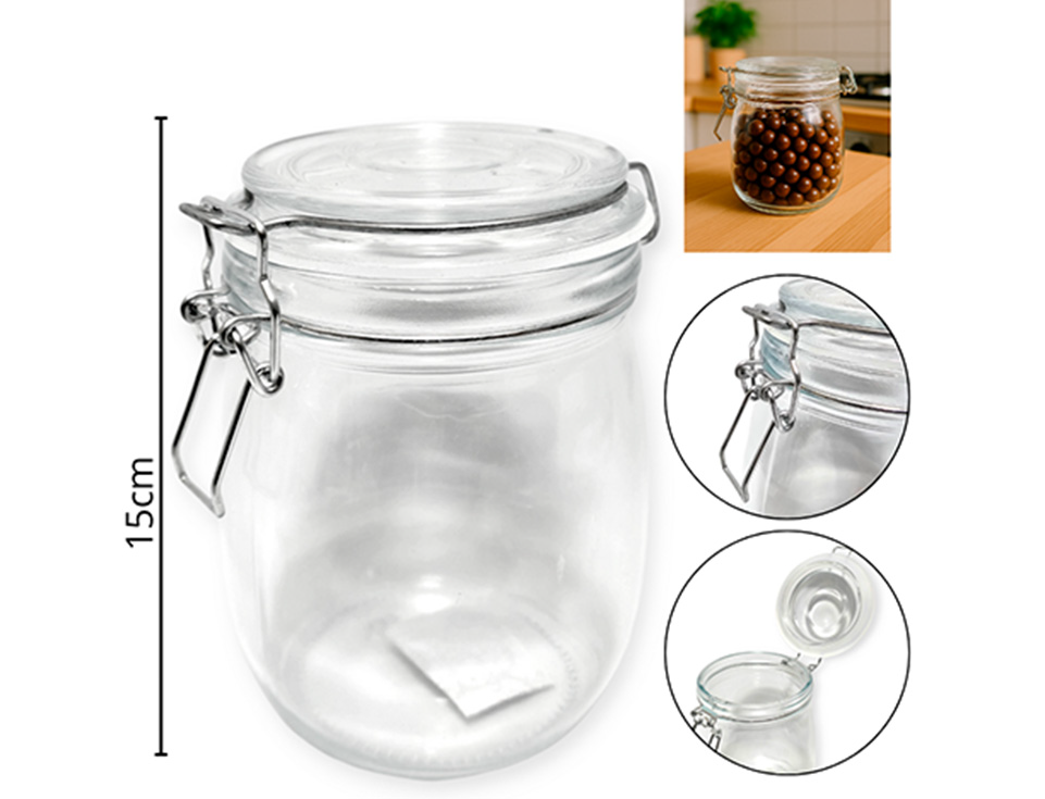 [14902] FRASCO DE VIDRIO HERMETICO 700ML (HW52147)