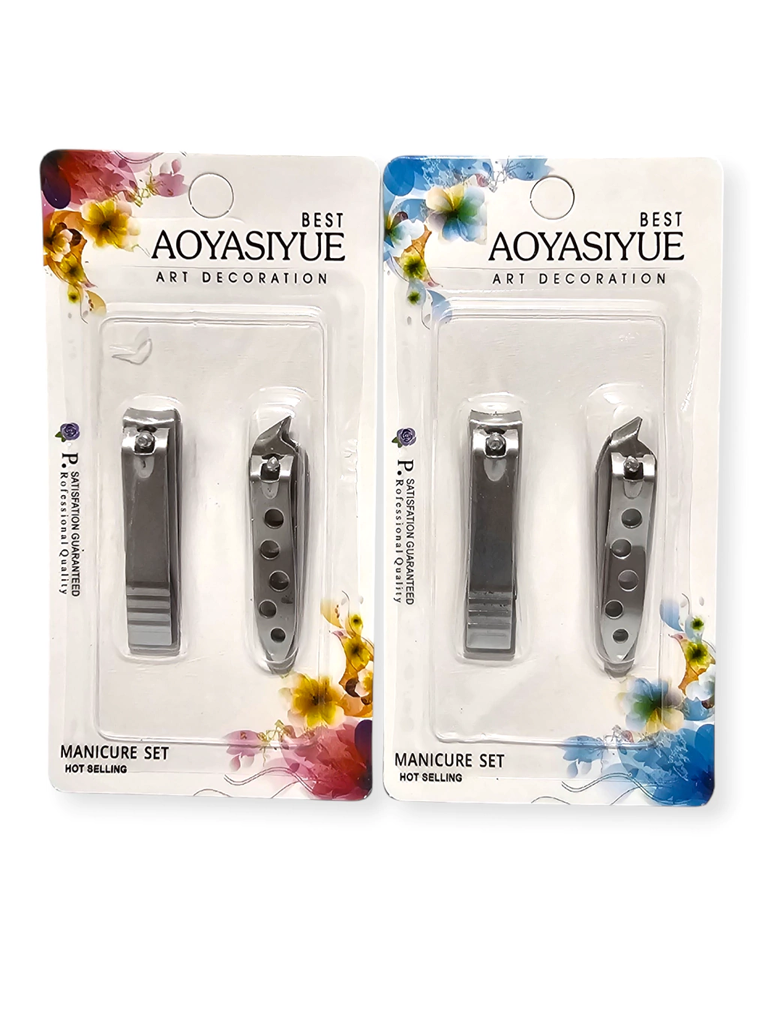 [14929] ALICATE UÑAS X2 PIEZAS ACERO INOXIDABLE (BY00044)