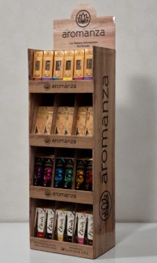 [15069] EXHIBIDOR SIMIL MADERA 43X30X150 CM. 403R